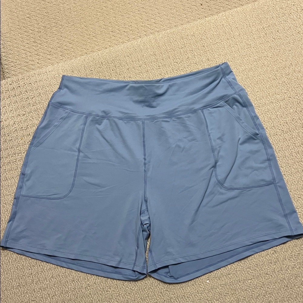NWT -  Light Blue Activewear Shorts with pockets